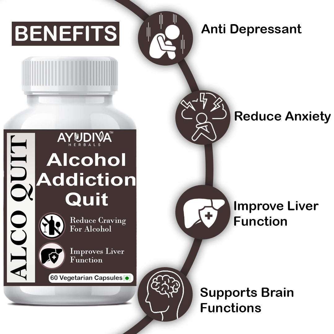 Ayudiva Herbals Alcohol Addiction Quit Capsules