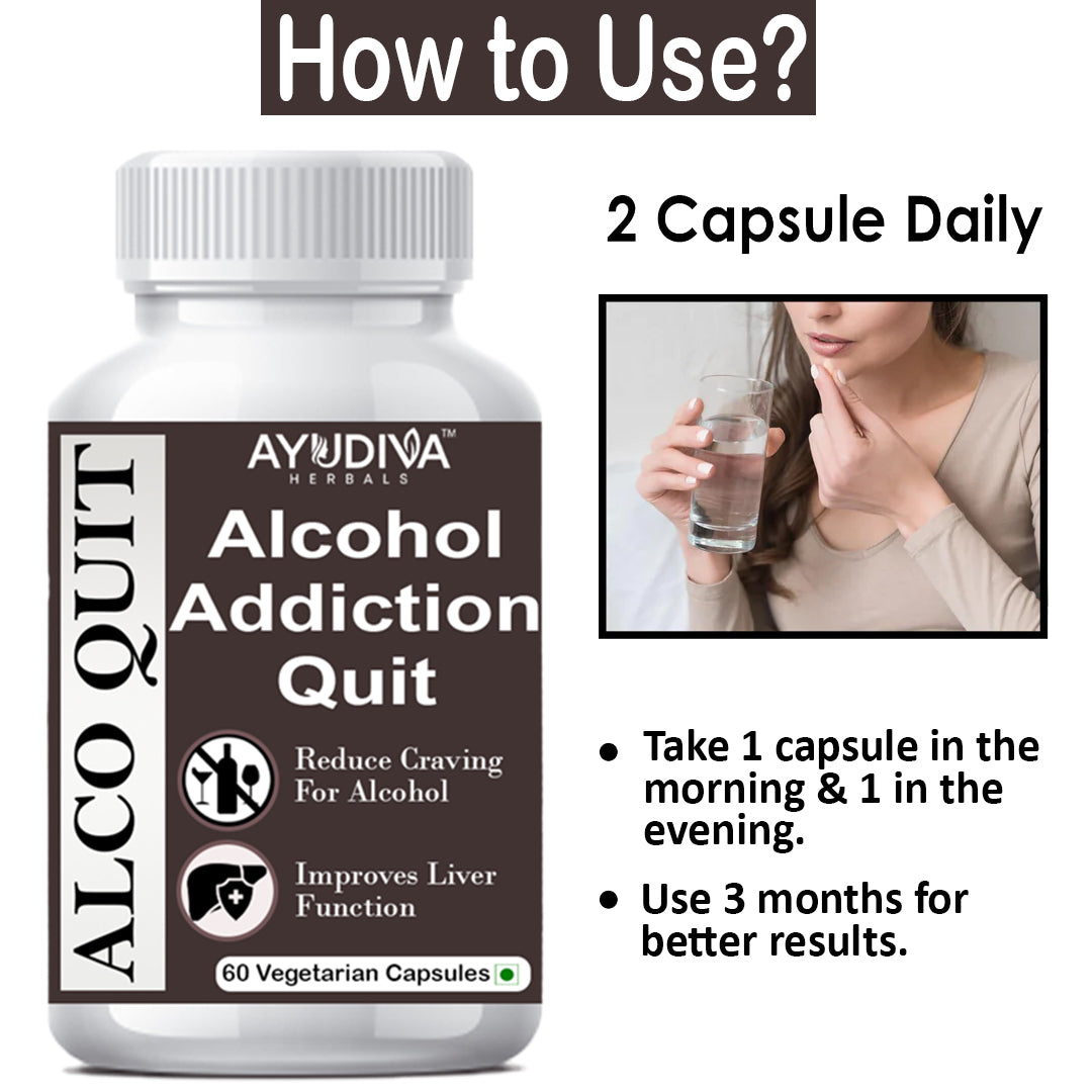 Ayudiva Herbals Alcohol Addiction Quit Capsules