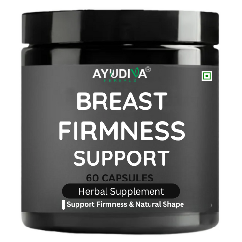 Ayudiva Herbals Breast Firmness Support – Herbal Supplement for Skin Elasticity & Natural Shape (60 Capsules)