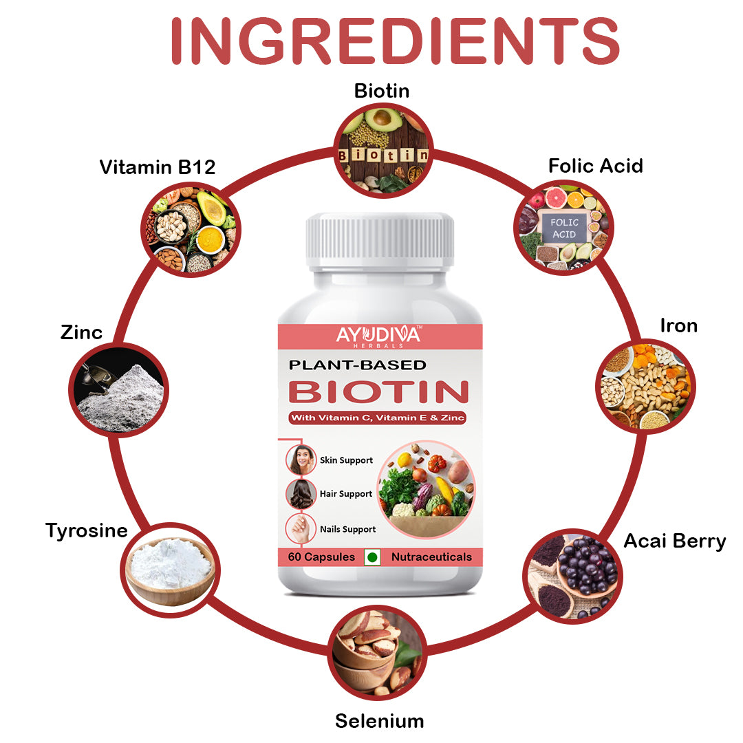 Ayudiva Herbals Biotin Capsules