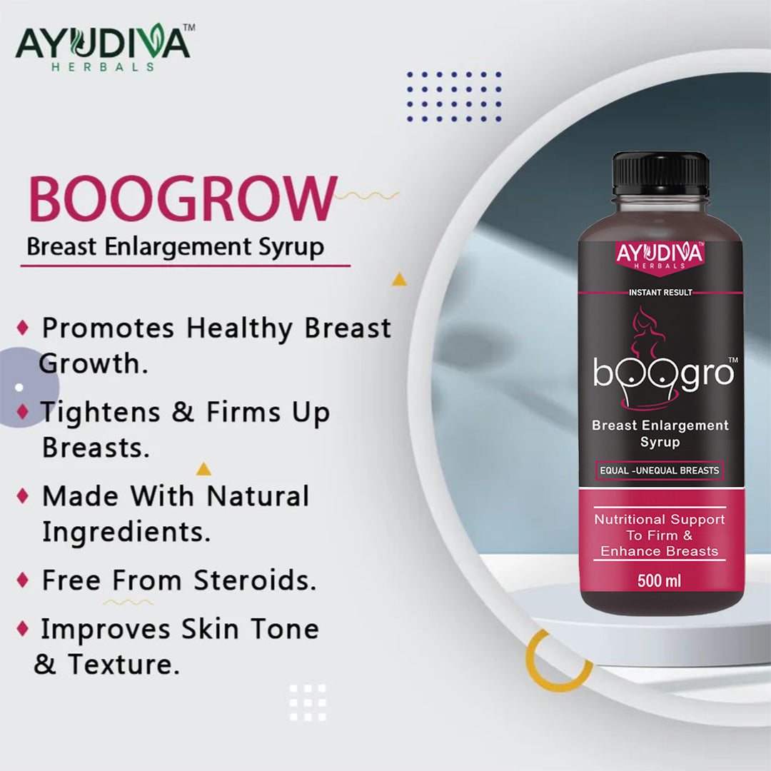 Boogro Breast Enlargement Syrup Buy 2 Get 1 Free