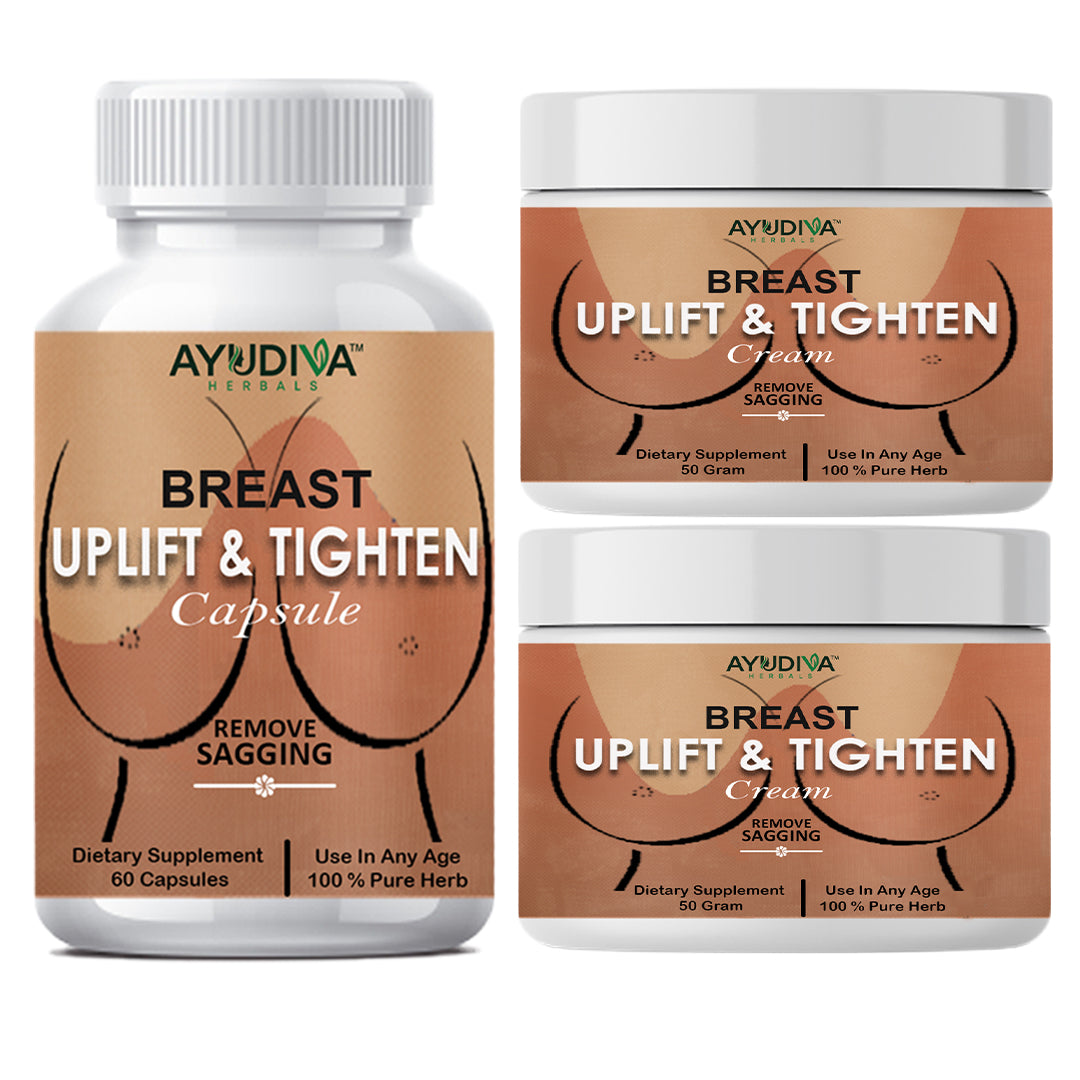 BREASTS UPLIFT & TIGHTEN CAPSULES+CREAM COMBO