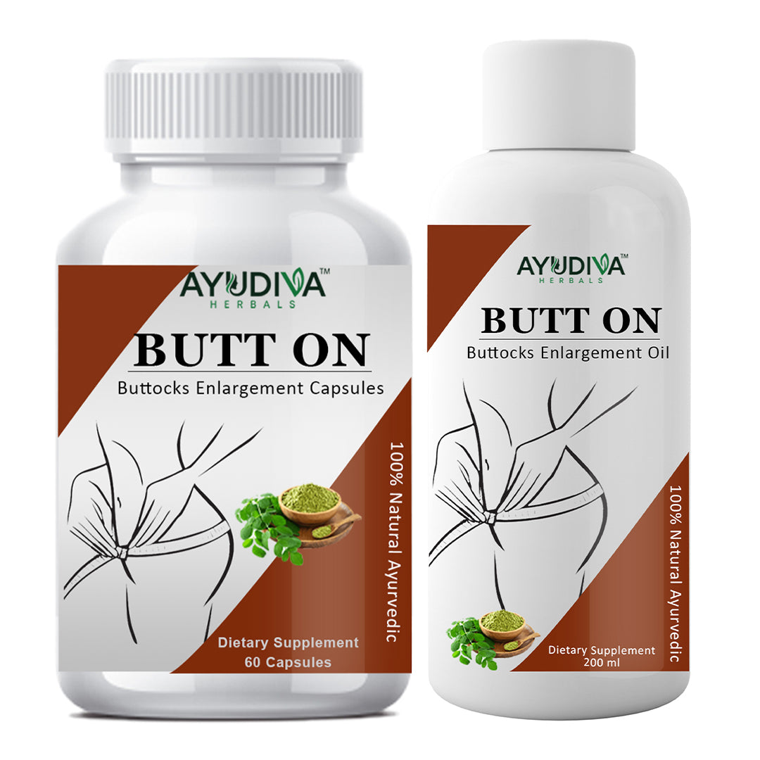 Butt On Buttocks Enlargement Capsules and Oil