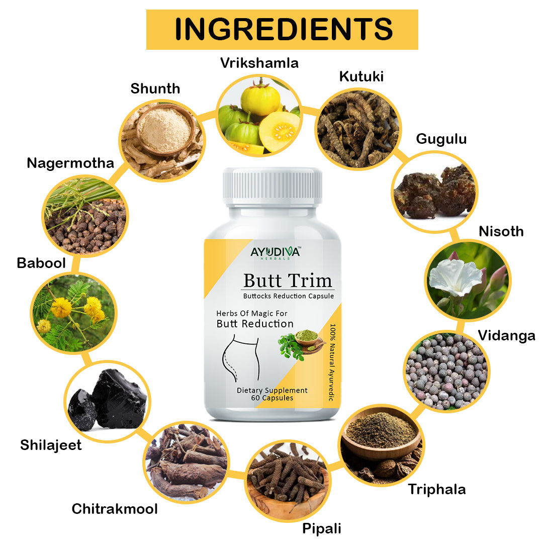 BUTT TRIM BUTTOCKS REDUCTION CAPSULES