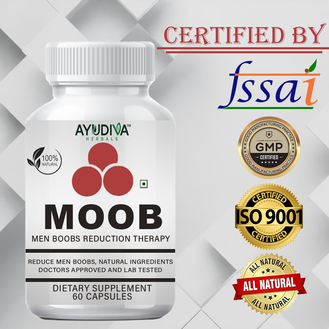 Moob Men Chest Reduction Gynecomastia Capsules