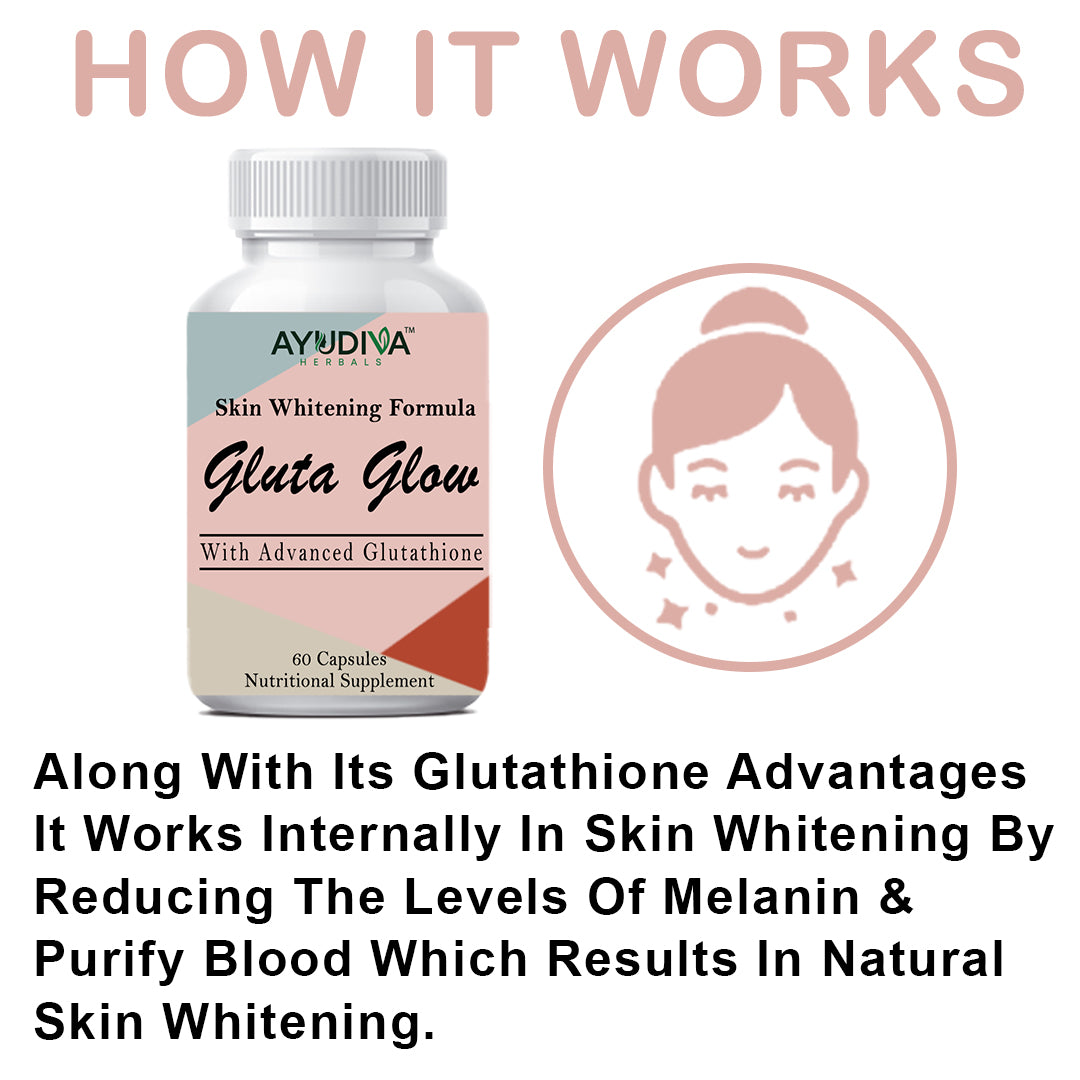 GLUTA GLOW SKIN WHITENING CAPSULES