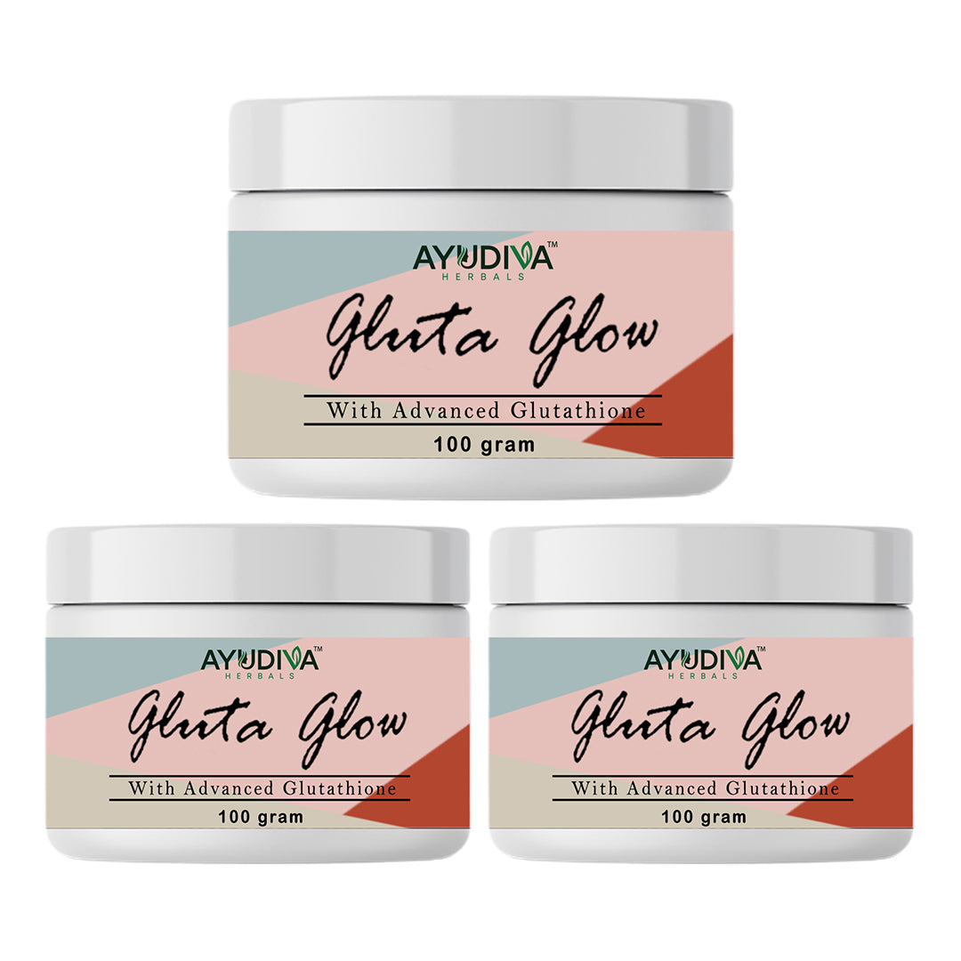 GLUTA GLOW SKIN WHITENING CREAM BUY 2 GET 1 FREE COMBO PACK