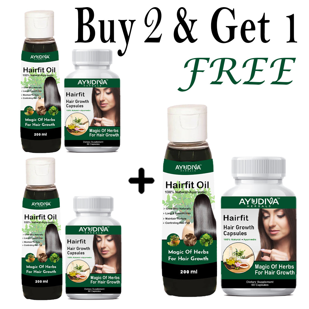 HAIR GROWTH CAPSULES + HAIRFIT OIL COMBO