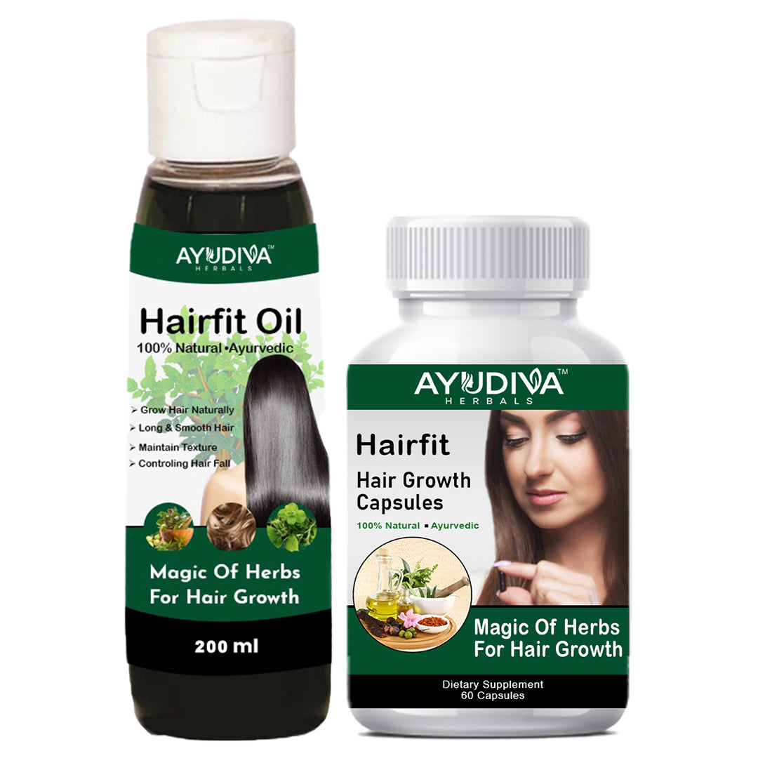 HAIR GROWTH CAPSULES + HAIRFIT OIL COMBO