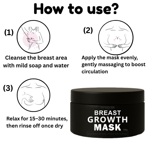 Breast Growth Mask To Increase Breast Size & Enlarge Small Breasts By Ayudiva Herbals