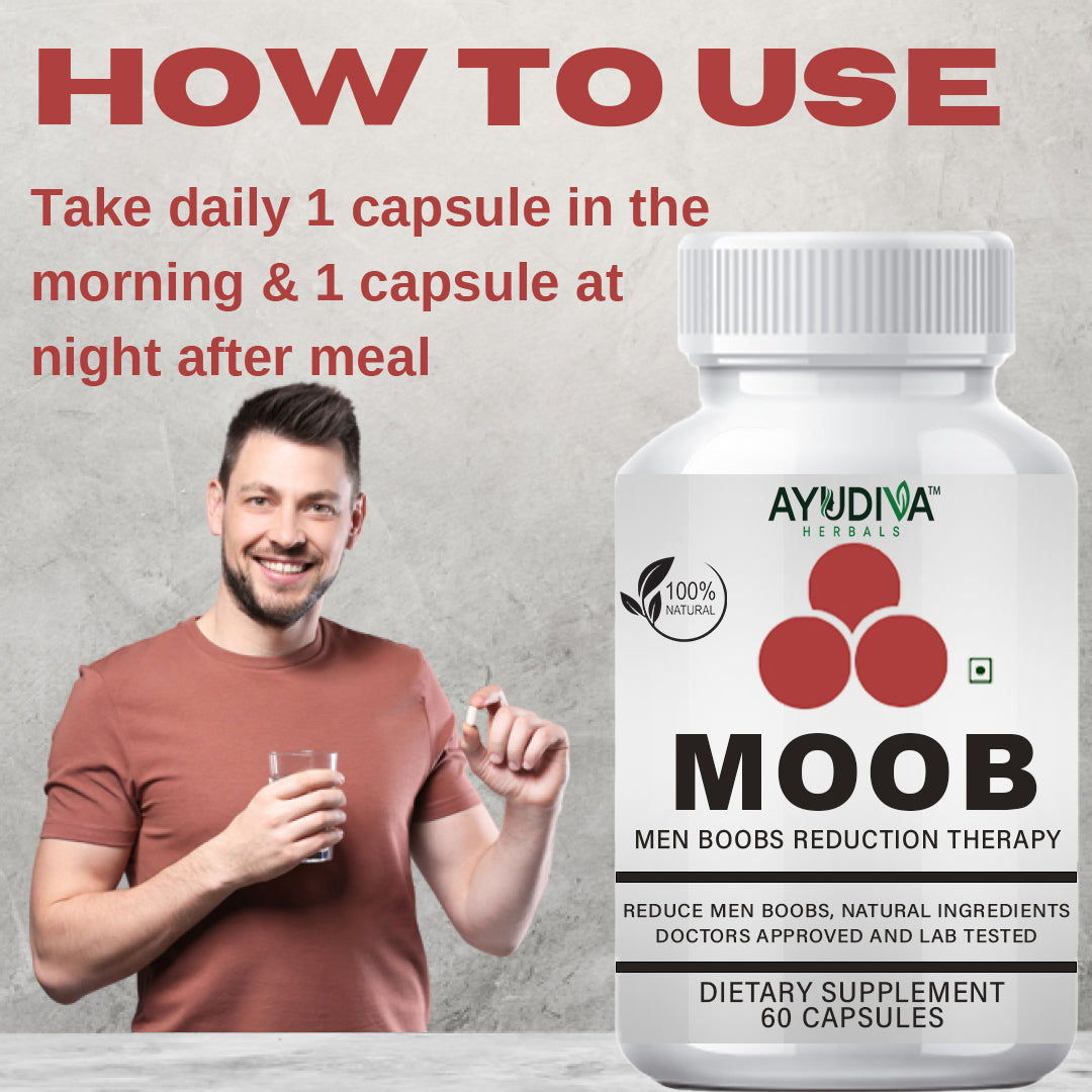 Moob Men Chest Reduction Gynecomastia Capsules