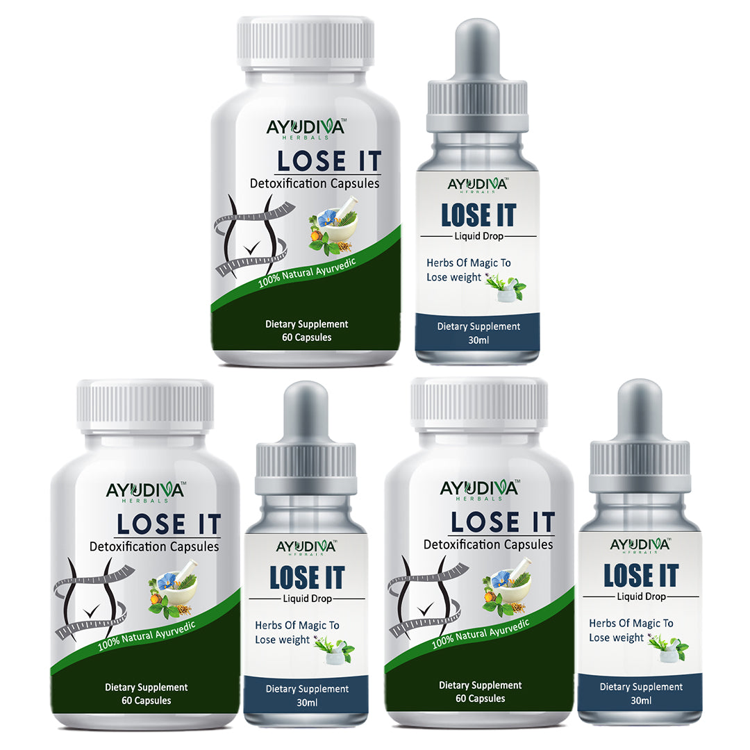 LOSE IT DETOXIFICATION CAPSULES + LIQUID DROPS COMBO