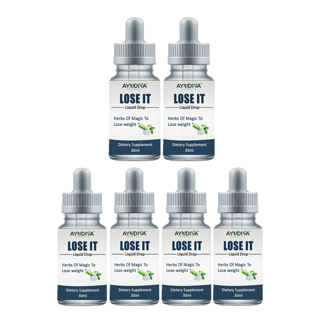 LOSE IT WEIGHT LOSS LIQUID DROPS - BUY 3 GET 3 FREE - 3 MONTHS COURSE