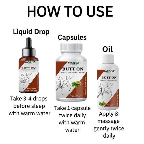 Ayudiva Herbals Butt On Buttocks Enlargement Kit