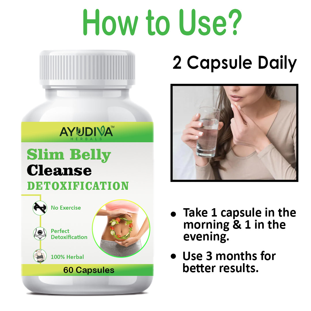 SLIM BELLY FAT CLEANSE DETOXIFICATION CAPSULES