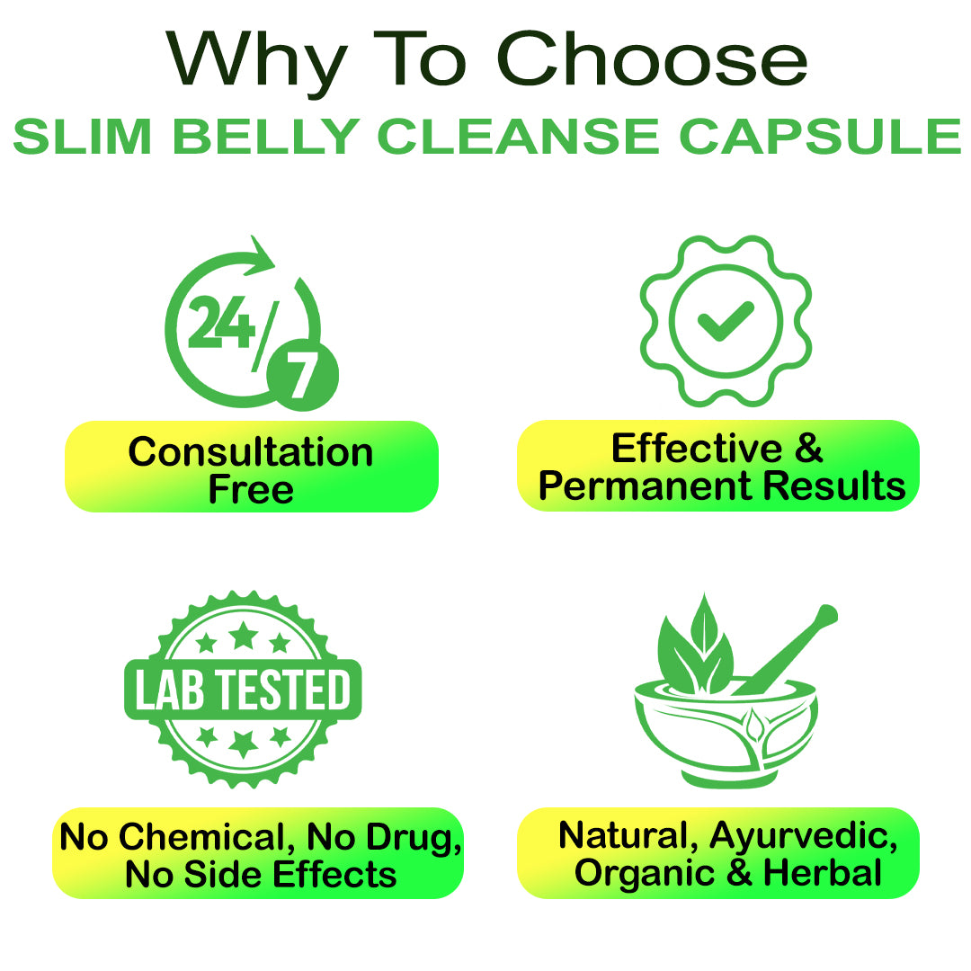 SLIM BELLY FAT CLEANSE DETOXIFICATION CAPSULES