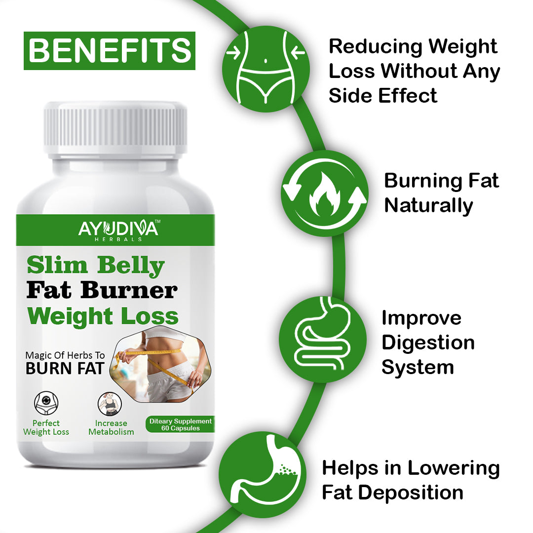 SLIM BELLY FAT BURNER WEIGHT LOSS CAPSULES