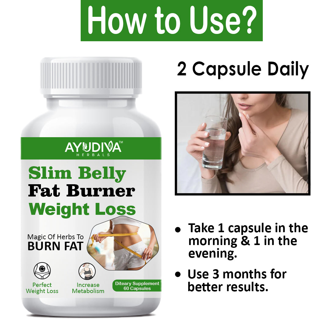 SLIM BELLY FAT BURNER WEIGHT LOSS CAPSULES