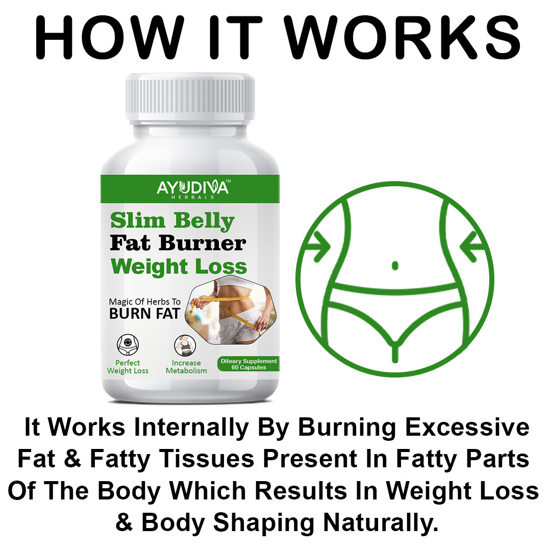 SLIM BELLY FAT BURNER WEIGHT LOSS CAPSULES