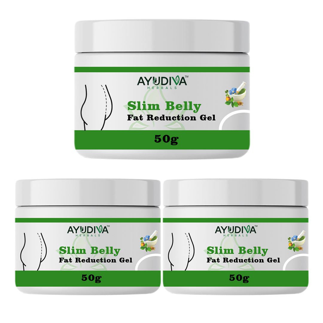 Ayudiva Herbals Slim Belly Fat Burner Gel – Natural Herbal Skin Care Gel – 50g