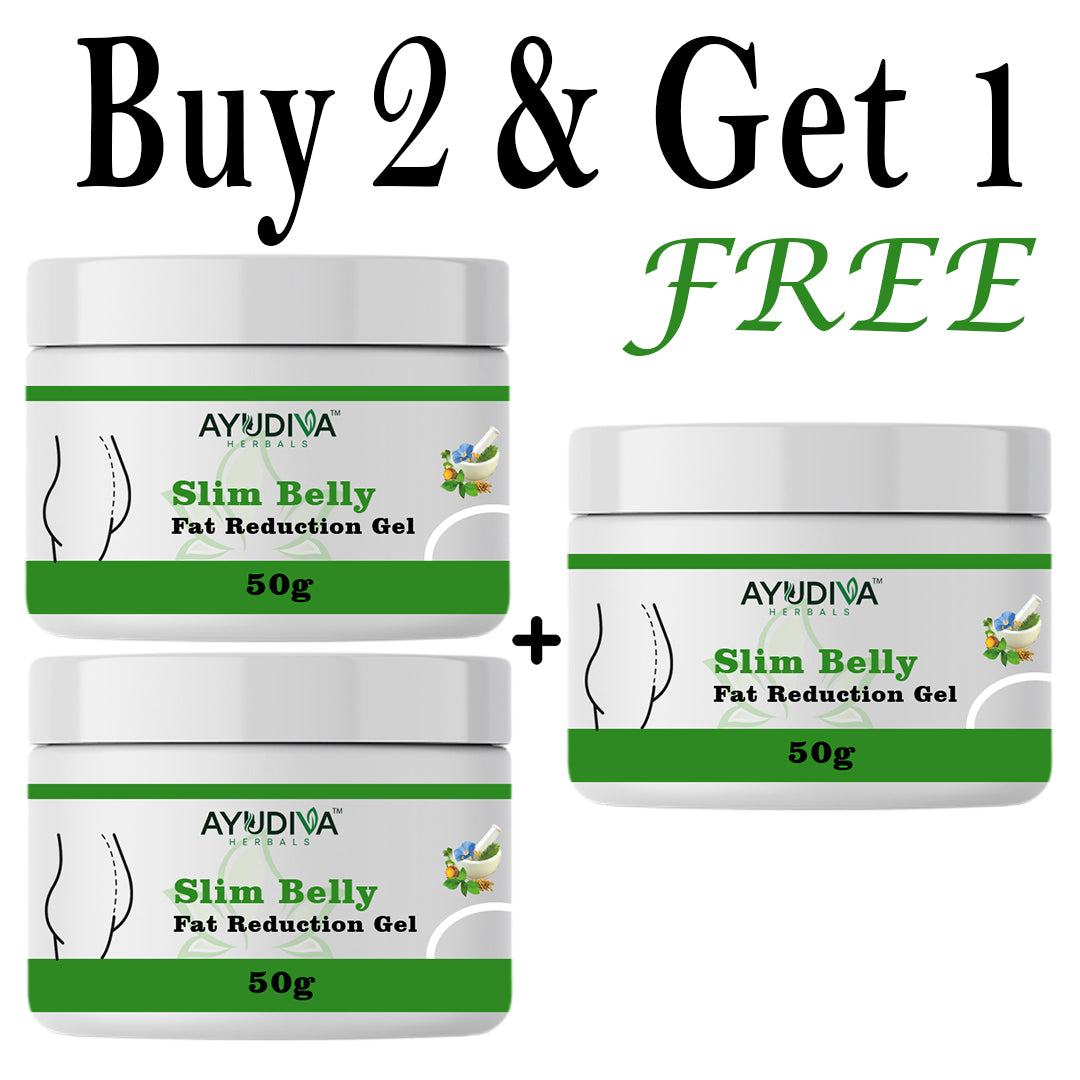 Ayudiva Herbals Slim Belly Fat Burner Gel – Natural Herbal Skin Care Gel – 50g