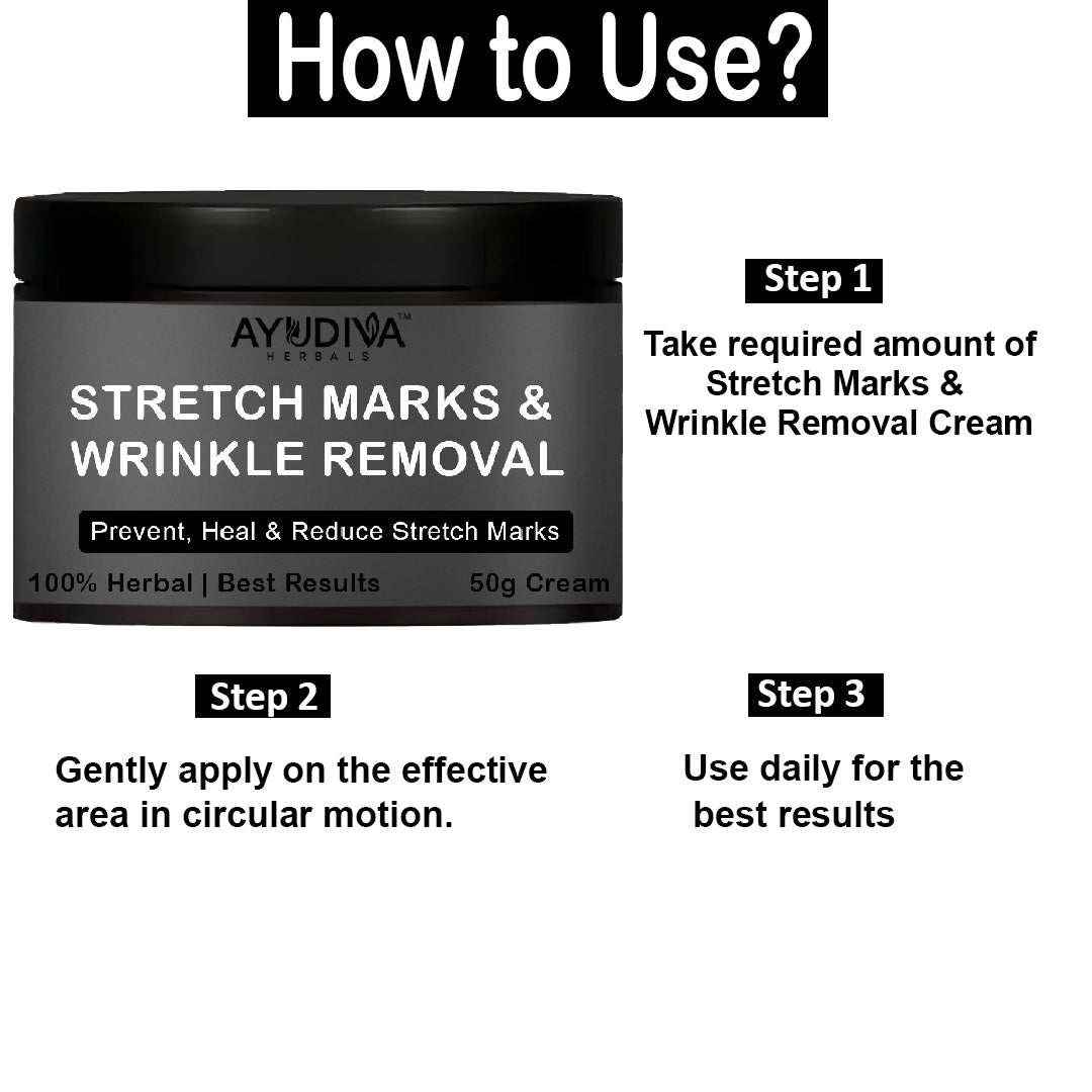 Ayudiva Herbals Stretch Marks & Wrinkle Removal Cream