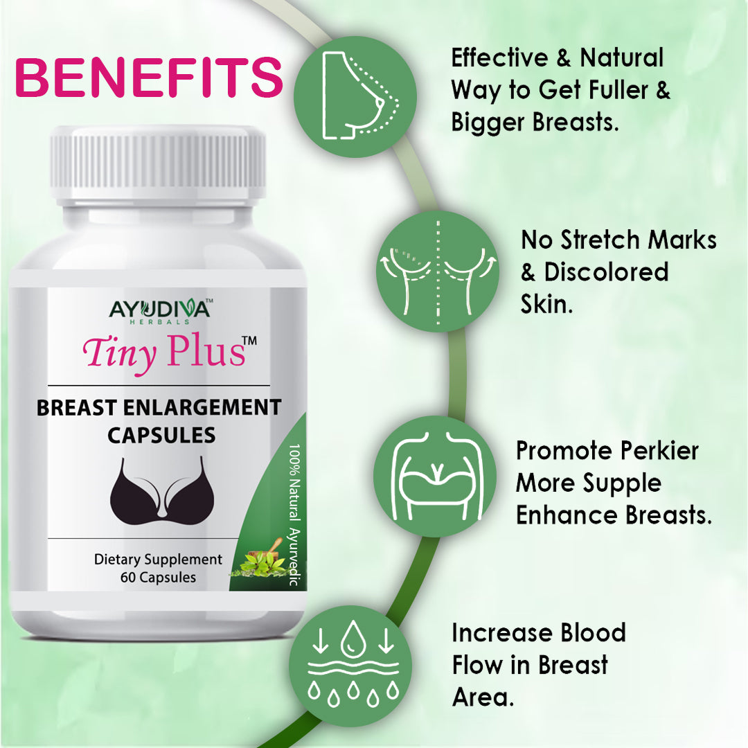 Ayudiva Herbals Tiny Plus – Herbal Dietary Supplement (60 Capsules)