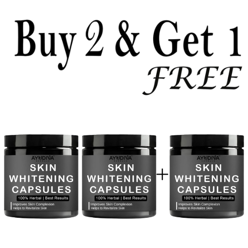 Ayudiva Herbals Skin Whitening Capsules – 60 Capsules | Herbal Supplement