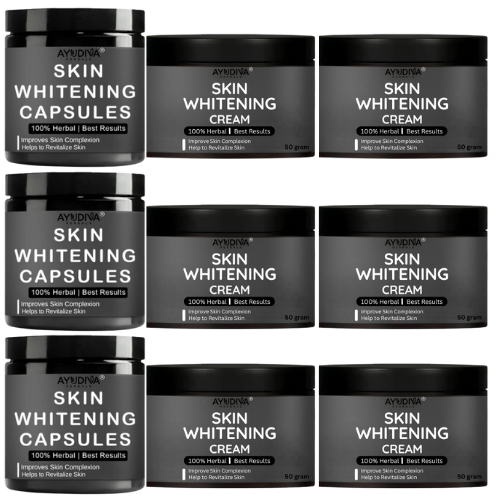 Ayudiva Herbals Skin Whitening Capsules With 2 Skin Whitening Cream