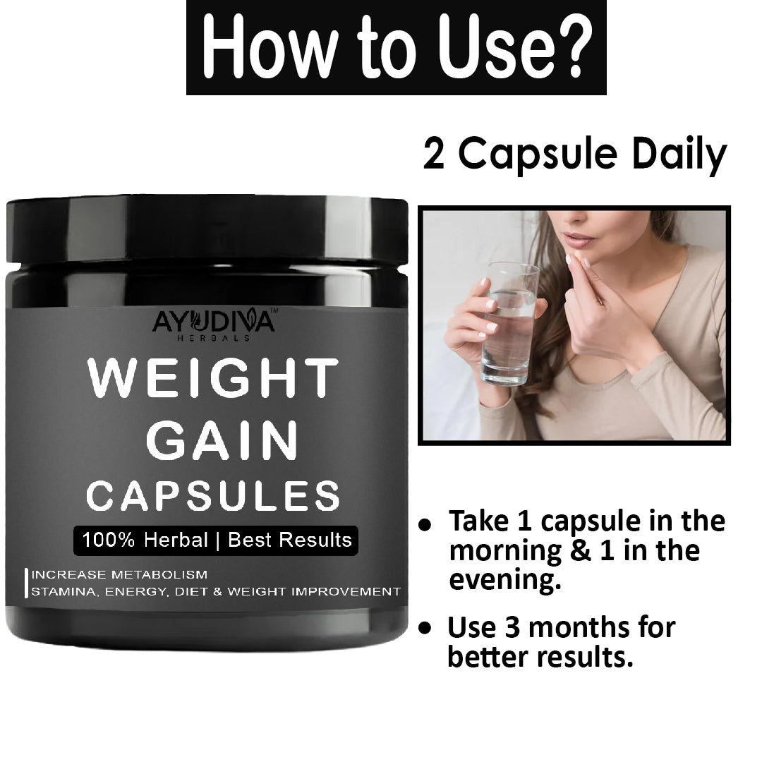 Ayudiva Herbals Weight Gain Capsules