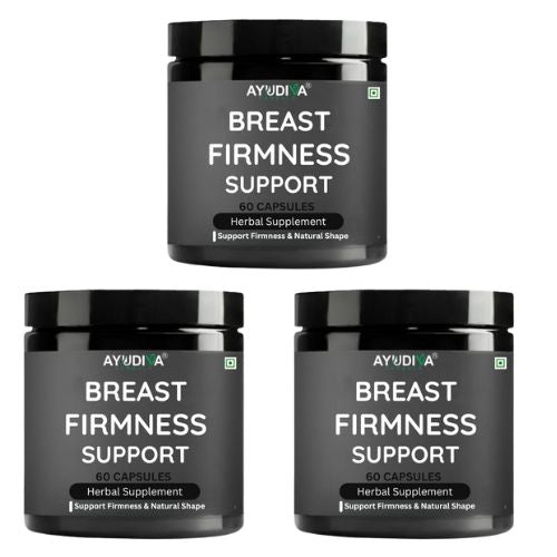Ayudiva Herbals Breast Firmness Support – Herbal Supplement for Breast Growth & Natural Shape (60 Capsules)