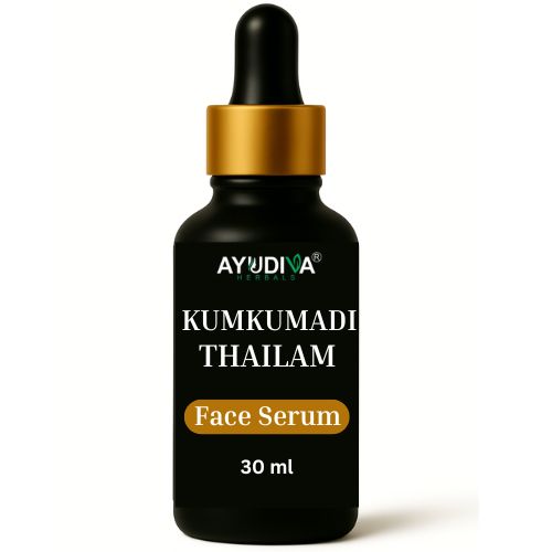 Ayudiva Herbals Kumkumadi Thailam Face Serum | Ayurvedic Herbal Blend for Skin Radiance (30 ml)