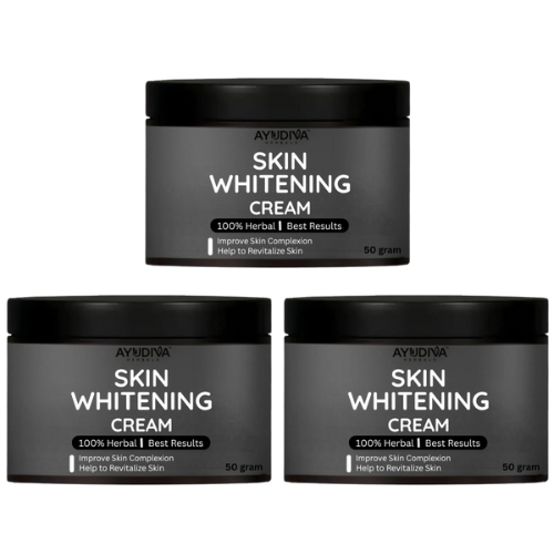 Ayudiva Herbals – Skin Whitening Cream | Ayurvedic & Herbal Skincare | Supports Radiant & Healthy-Looking Skin (50g) 1 JAR
