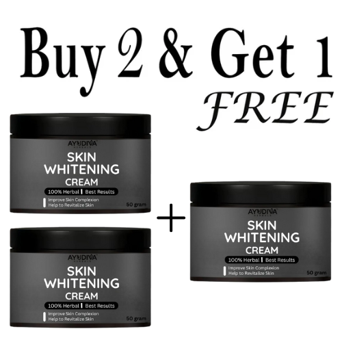 Ayudiva Herbals – Skin Whitening Cream | Ayurvedic & Herbal Skincare | Supports Radiant & Healthy-Looking Skin (50g) 1 JAR