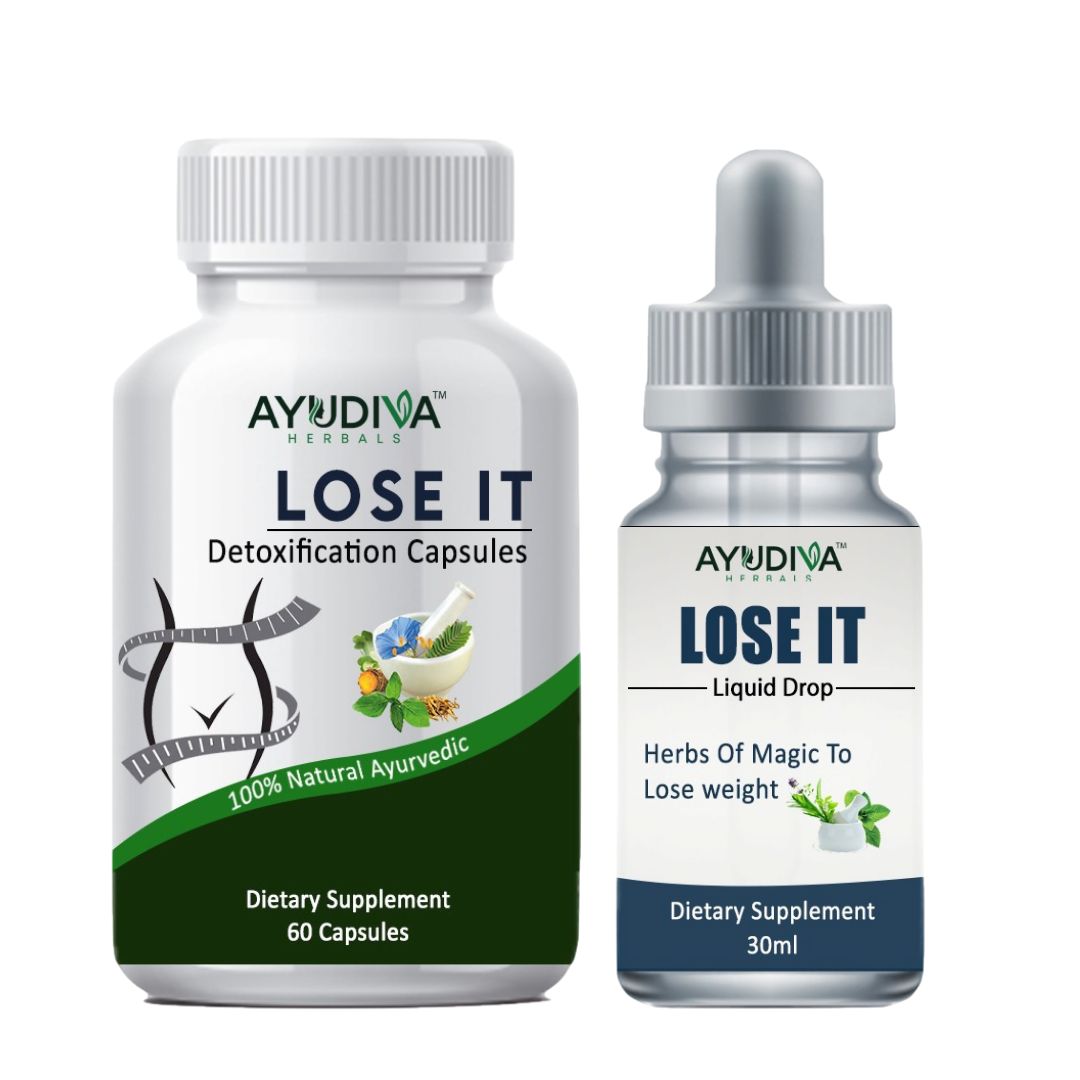 LOSE IT DETOXIFICATION CAPSULES + LIQUID DROPS COMBO