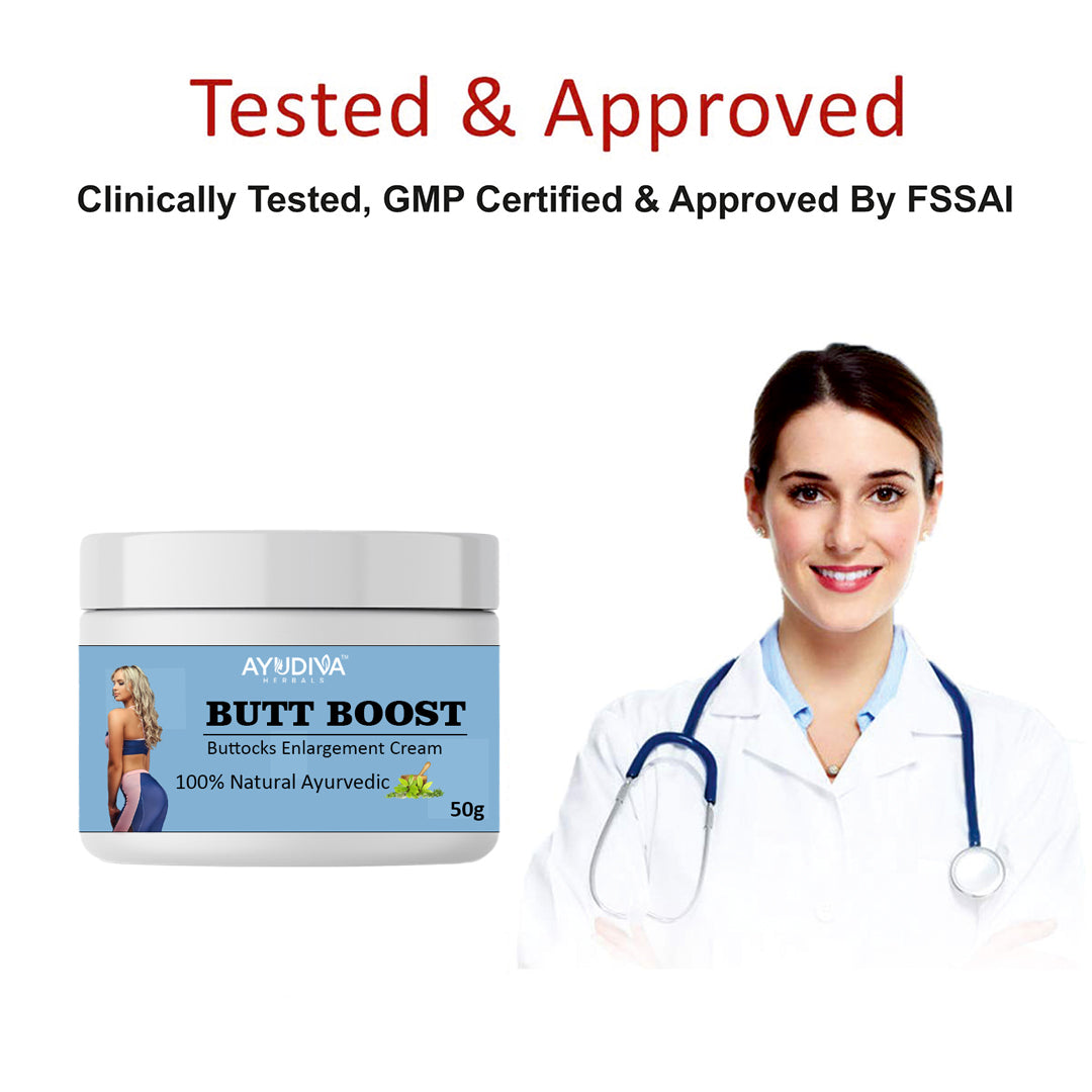 BUTT BOOST BUTTOCKS ENLARGEMENT CAPSULES + CREAM COMBO